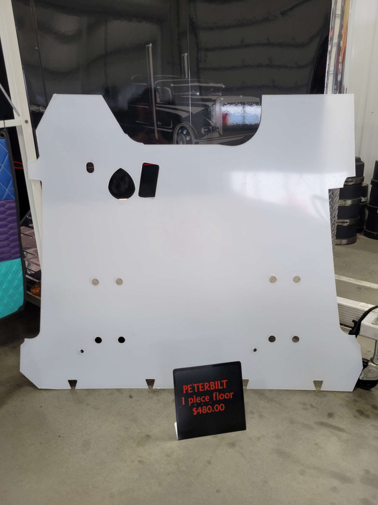 Peterbilt 389 Paintable One-Piece Floor – 2014 to Current – part number PTD-1012