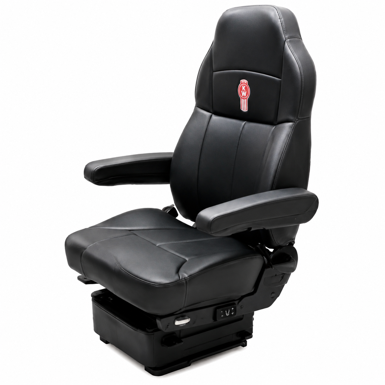 Seats Inc Legacy LO High-Back 4-Way Seat with Red Hi-Vis Logo – Black DuraLeather – 188222MW61-227 – part number 188222MW61-227